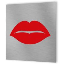 Decoho - Pictogramme wc toilettes vestiaire Femmes format 20 cm x 20 cm - Modèle Bouche