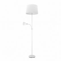 175242001 Support Sol Rilon 1xe27+1xe14 C/lecteur blanc Ecran Blanc 175.5x40x40 Cm - Fabrilamp