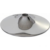 Reposapiés Reposapiés para taburete de bar Taburete de bar Silla giratoria Silla de comedor, cromada, ø 41cm