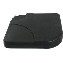 Ldk Garden - Pie Parasol Negro de plástico de 18 kg