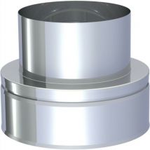 Pièce d'adaptation de D1 à E1 tuyau de fumée ø 180 mm