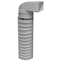 Raccord VMC – Piece de dérivation avec flexible Système 125 – Matières, Forme du raccord, Configuration raccord