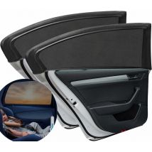 Mumu - Piece of Car Rear Sun Shade, Car Sun Sock for Babies, Blocks uv Rays from the Back of the Car, Sun Shade for Kids and Pets (Black)