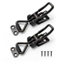 ZVD - Pieces Adjustable Toggle Clamps, Steel Latch Clip, Heavy 100 kg/ 220 lbs Hold Buckle Ability, for Cabinets, Suitcases, Cupboards