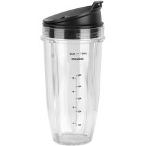 Treetalk - Pièces de rechange 24oz, tasse de rechange + kit de pièces de couvercle pour mixeur 900W 1000W