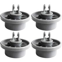 Pièces détachées pour lave-vaisselle,Roulettes Lave Vaisselle - Set Universel Complet de 8 Roues pour Panier Inférieur Roues pour Bosch Siemens Neff