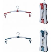 Pieces Foldable Hangers Portable Plastic Hangers 360° Swivel Folding Hanger Non-Slip Folding Hangers Space Saving Hanger for Family Travel Car and