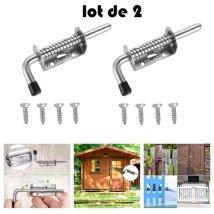 Pieces Heavy Duty Stainless Steel Spring Latch, 10 x 128mm Stainless Steel Spring Bolts, Barrel Bolt for Garage/Garden Door, Cupboard