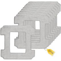 Jalleria - Pièces pour Ecovacs Winbot W1 Pro/W1/W2 Omni/W2 Microfibre Serpillère Rechange Kit, avables Lingette de Nettoyage pour Robots Laveurs de