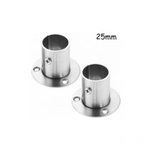 Pièces support de tube rond en acier inoxydable, ensemble de bride de e, support de e de garde-robe,