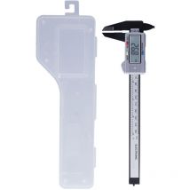 Tuserxln - Pied à Coulisse Numérique Électronique 150mm, Écran lcd, Règle, en Fibre de Carbone et Plastique, Outil de Mesure, 150mm 6inch, plastique,
