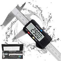 Sinbinta - Pied a Coulisse, Pied à Coulisse Digital 150mm Acier Inoxydable Grand Écran lcd Précision Réglable 0.03mm, mm/inch conversion, Résiste aux
