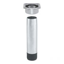 Pied acier ø28 avec embase - Hauteur : 100 mm Camar