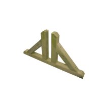 Wellton Sp.zo.o. - Pied Support Pour Panneau Grillage' Section 44x44 Mm Rainure Re'glable 60x30 Cm En Bois De Pin Impre'gne'