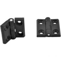 Charnière Plastique 25x25x3 mm en Polyamide noir - La meilleure qualité d' - Ajile