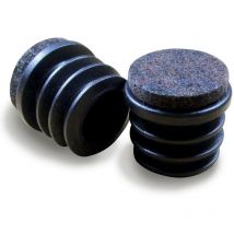 Embout Entrant Rond pour Pied de Chaise diamètre extérieur 16 mm avec Semelle Feutre Anti-bruit et Anti-rayure pour Pied de Chaise - Ajile