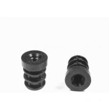 Embout Polyamide Rond pour Tube Diamètre extérieur 20 mm épaisseur 1,0 à 1,25 mm - Fileté diam. 8 mm (M8) - Ajile