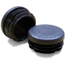 Embout Rond à Ailettes en Plastique noir pour Pied Tube de Chaise et Table de Diamètre extérieur 70 mm - Ajile