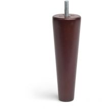 Pied conique en bois d'une hauteur de 150 mm et finition teinture sombre. Dimensions: 50x50x150 mm - talla