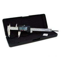 Pied à coulisse numérique de 150 mm avec affichage lcd et étui rigide