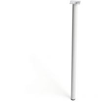 REI - Pied Cylindre En Acier Couleur Blanc Mod.401g. Mesures Ø3x70cm. 2-401g.700.01
