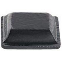 Pied d'appareil Pb Fastener BS-20-BK-R-11 autocollant, carré noir (l x h) 10.2 mm x 2.5 mm 11 pc(s) S17880