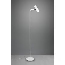 Iperbriko - Pied de lampe Marley Blanc avec Spot Cylindrique Orientable H151