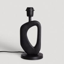 Pied de Lampe à Poser en bois Cave Iluzzia Noir
