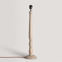 Iluzzia - Pied de Lampe à Poser en bois Daksh Naturel