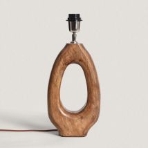 Iluzzia - Pied de Lampe à Poser en bois Darshan Naturel