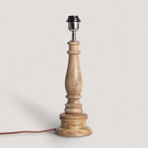 Pied de Lampe à Poser en bois Dinka Iluzzia Naturel