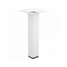 Pied de meuble carré 25x25mm blanc - Hauteur (mm): 100