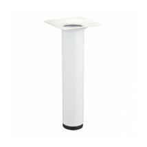 Pied de meuble rond Ø30mm blanc - Hauteur (mm): 150