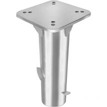Naizy - Pied de Parasol avec Ancrage au Sol Parasol Support Pied en métal pour Jardin Plage Parasol - Argent