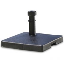 Maxxgarden - Pied de Parasol beton -Socle de Parasol - Carré - 27 kg - Noir