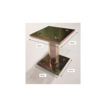 Sud Bois - Pied de poteau réglable hauteur H110/180 universel galvanisé B9X9