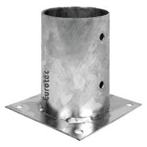 Eurotec - Pied de poteau rond à visser