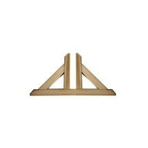 Pied de support en bois de pin impre'gne' autoclave 60x30 cm pour panneaux grille's exte'rieurs et inte'rieurs