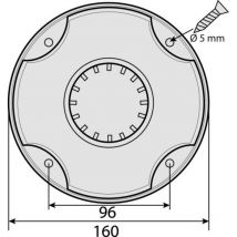 Camar - Pied de table 700 charge lourde ø 80 Isola