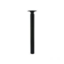 Pied de meuble cylindrique réglable, H.De 31 à 50 cm acier époxy noir - Cime