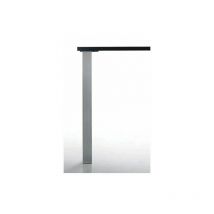 Camar - Pied de table carré quadra - 60 x 60 mm - Décor : Aspect inox brossé - Hauteur : 870 mm