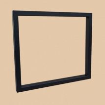Commentfer - Pied de table en acier Couleur - Noir, Dimensions - 71 x 80 cm