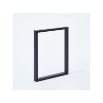 Lot de 2 pieds pour banc modèle rectangulaire ht 40 x l 39 cm noir mat