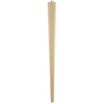Pied de table fuselé bois 71 cm