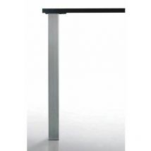 Camar - Pied de table quadra 100x100 - Décor : Aluminium / Brillant - Hauteur : 870 mm