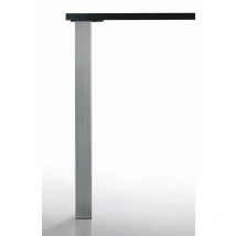 Pied de table quadra 80 x 80 mm - Décor : Noir mat - Hauteur : 700 mm - CAMAR