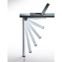 Camar - Pied de table rabattable - Décor : Alu cannelé