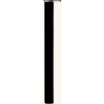 Cuisissimo - Pied plan de travail réglable Rond en acier Noir mat h 87 x l 6 cm