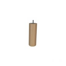 Pied Lit / Sommier Cylindrique 68x200mm - Hêtre Vernis Blanc - Cime
