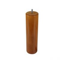 Pied Lit / Sommier Cylindrique 68x250mm - Hêtre Teinté Marron - Centrale Brico